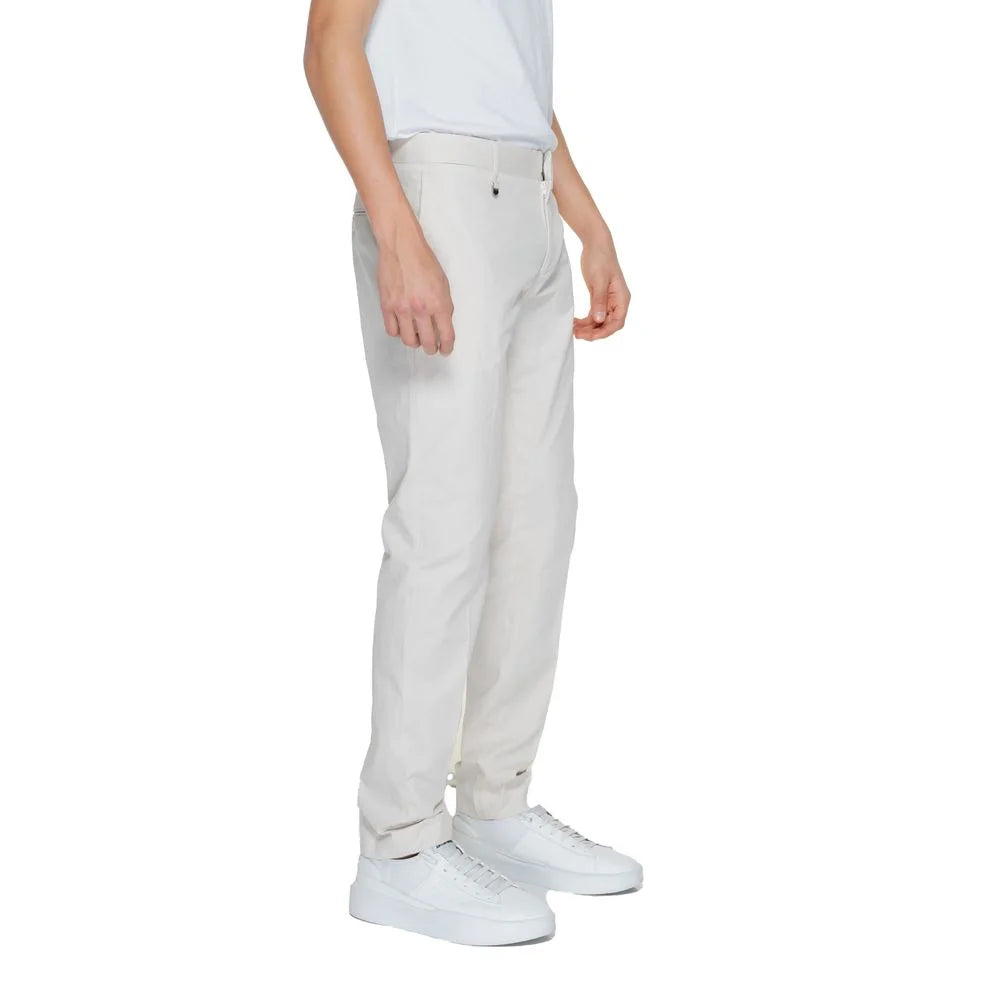 Antony Morato Beige Cotton Pant - Trousers