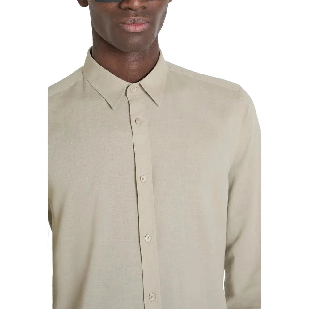 Antony Morato Beige Cotton Shirt - Shirts