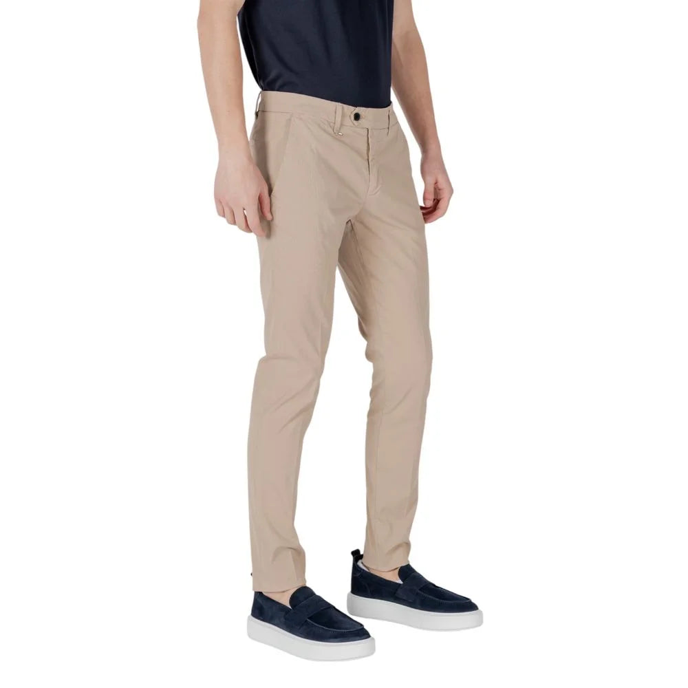 Antony Morato Beige Cotton Skinny Pant - Trousers
