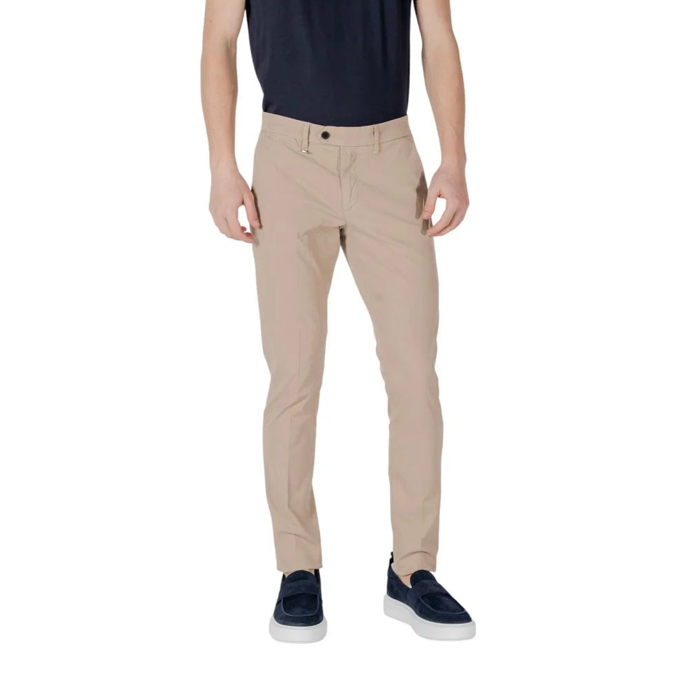 Antony Morato Beige Cotton Skinny Pant - Trousers