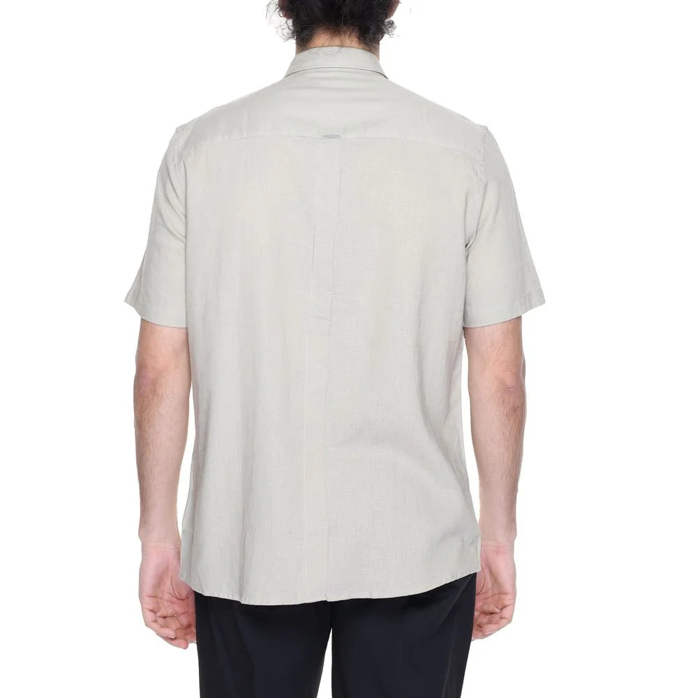 Antony Morato Beige Linen Shortsleeve - IT44 | XS - Shirts