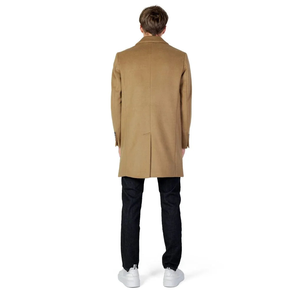 Antony Morato Beige Polyester Coat - Overcoats