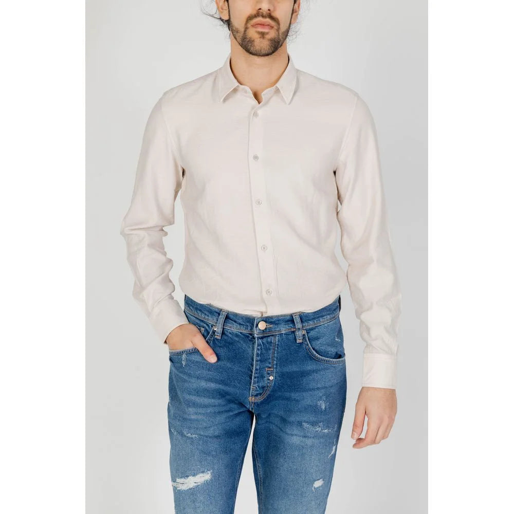 Antony Morato Beige Viscose Shirt - IT54 | XXL - Shirts