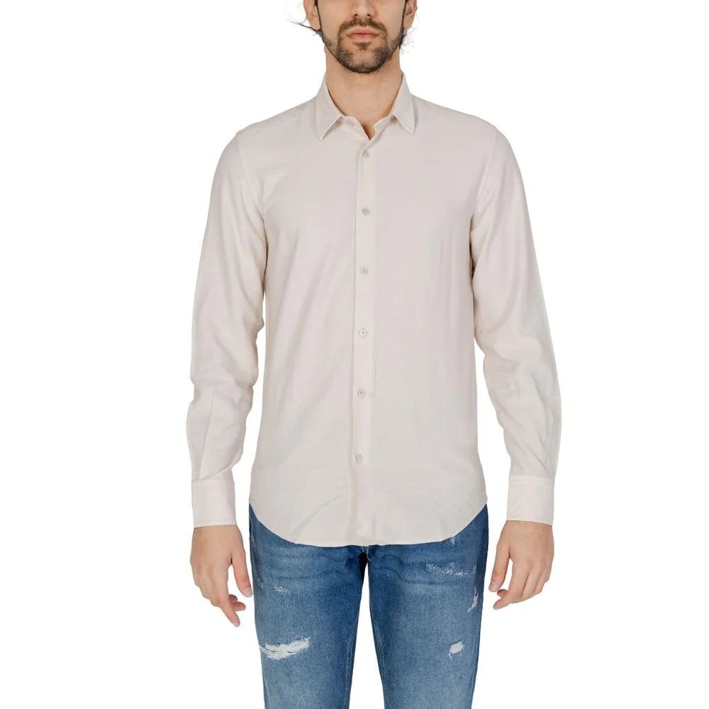 Antony Morato Beige Viscose Shirt - IT54 | XXL - Shirts