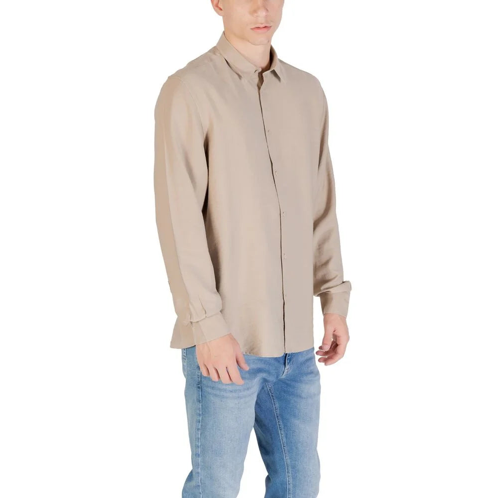 Antony Morato Beige Viscose Shirt - Shirts