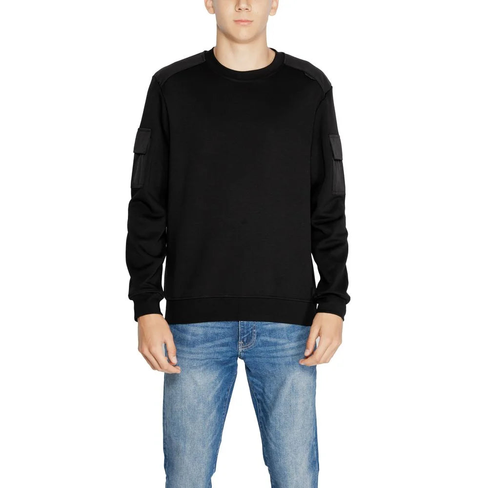 Antony Morato Black Cotton Sweatshirt - IT44 | S - Sweatshirts