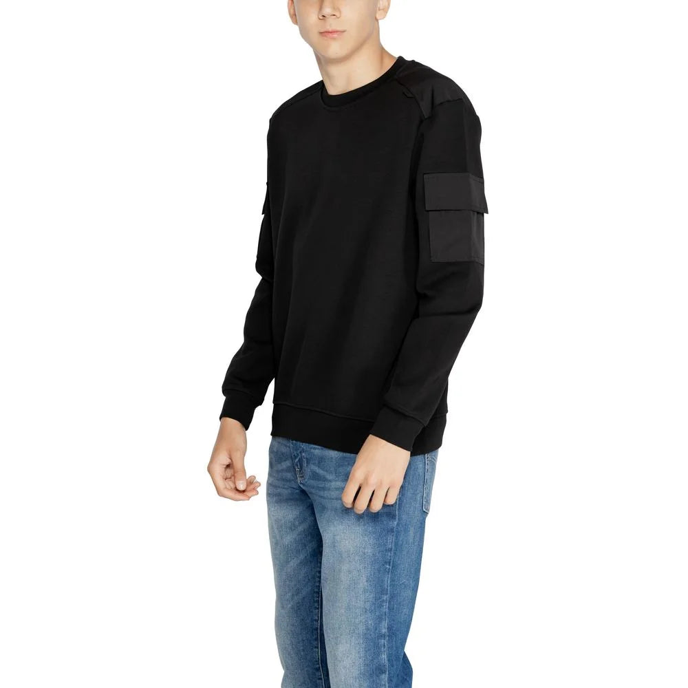 Antony Morato Black Cotton Sweatshirt - IT44 | S - Sweatshirts