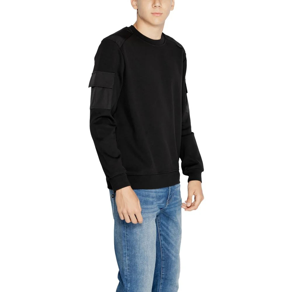 Antony Morato Black Cotton Sweatshirt - IT44 | S - Sweatshirts
