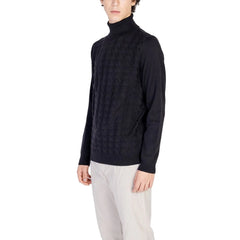 Antony Morato Black Cotton Turtleneck - Sweaters