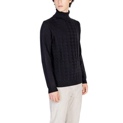 Antony Morato Black Cotton Turtleneck - Sweaters