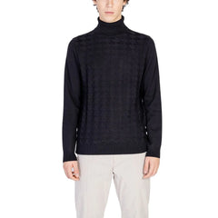 Antony Morato Black Cotton Turtleneck - Sweaters