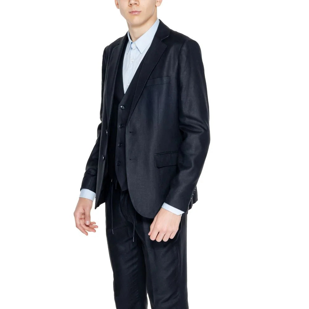 Antony Morato Black Linen Blazer - Sport Jackets