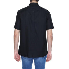 Antony Morato Black Linen Shortsleeve - Shirts