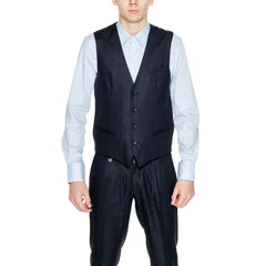Antony Morato Black Linen Waistcoat - IT48 | M - Vests