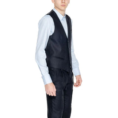 Antony Morato Black Linen Waistcoat - IT48 | M - Vests