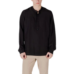 Antony Morato Black Lyocell Shirt - Shirts