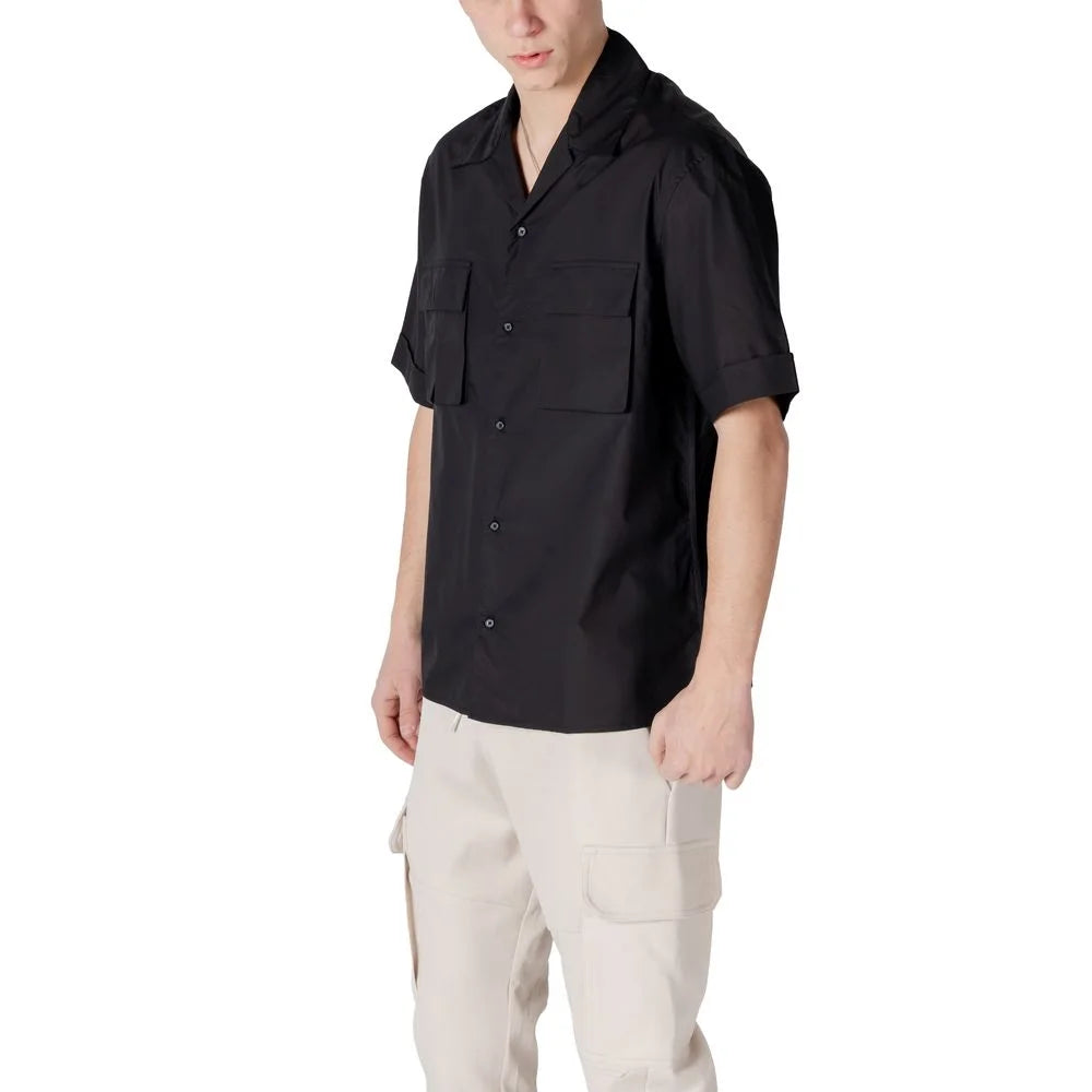 Antony Morato Black Lyocell Shortsleeve - Shirts