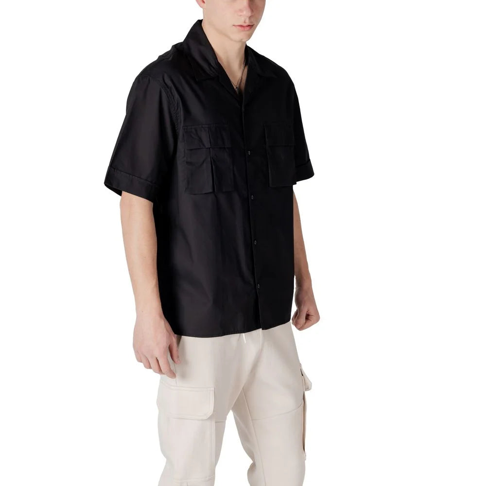 Antony Morato Black Lyocell Shortsleeve - Shirts