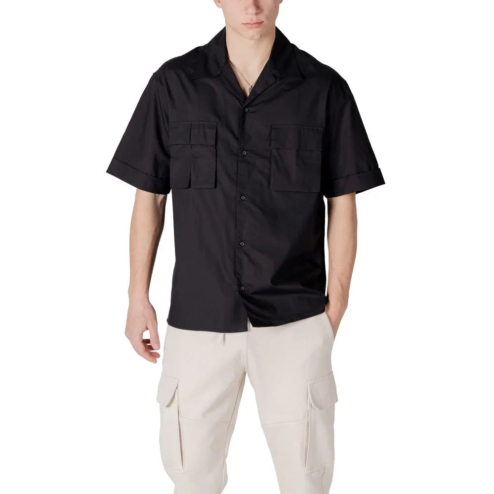 Antony Morato Black Lyocell Shortsleeve - Shirts