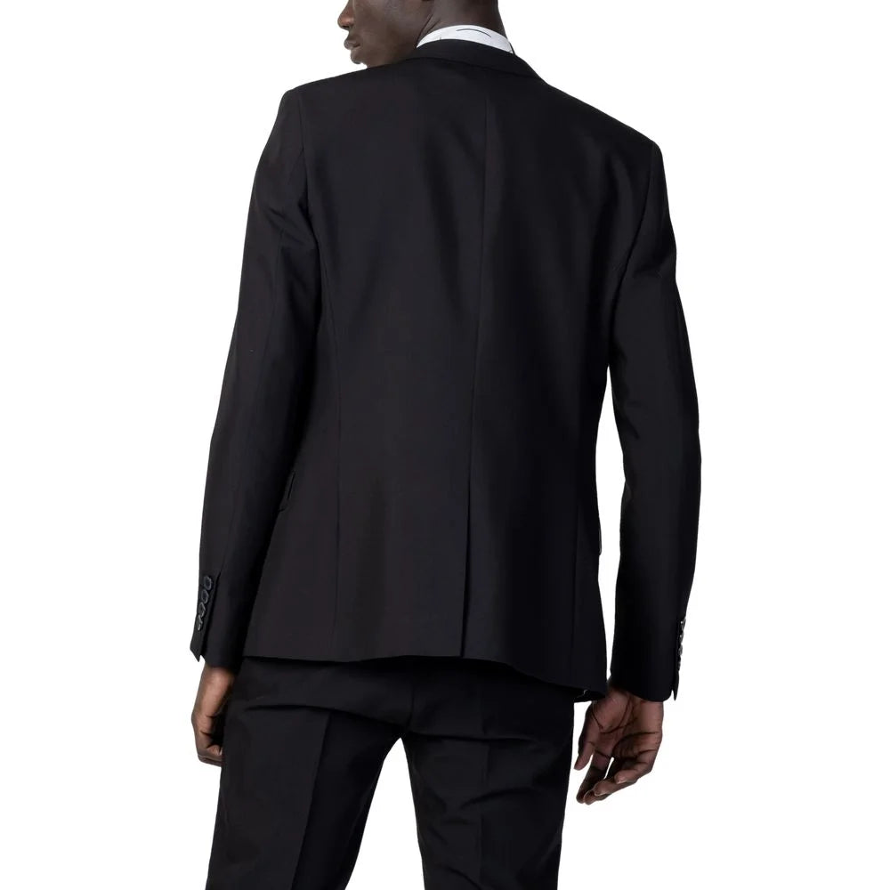 Antony Morato Black Polyester Blazer - IT54 | XXL