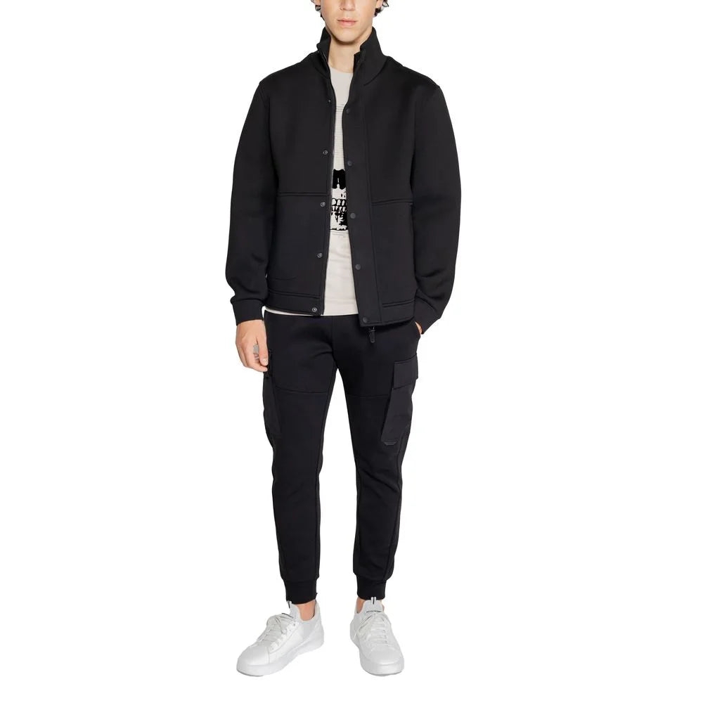 Antony Morato Black Polyester Jackets & Coat - Track Jackets