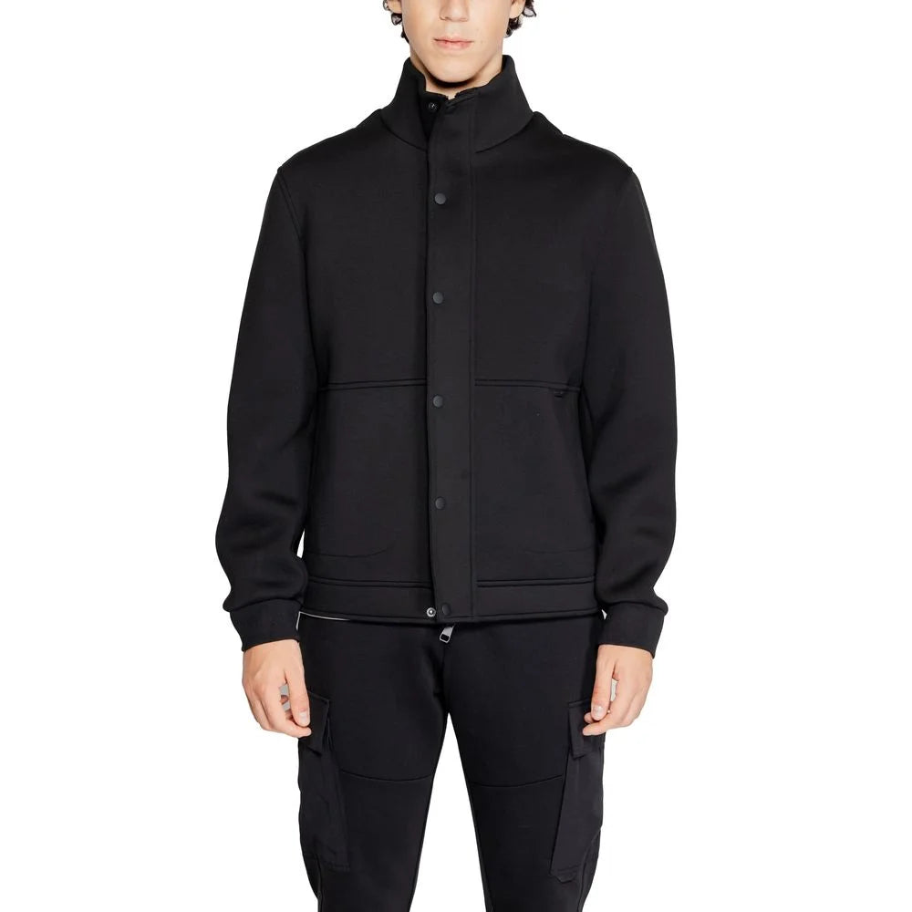 Antony Morato Black Polyester Jackets & Coat - Track Jackets