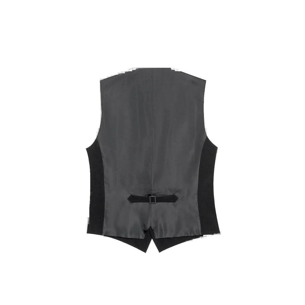 Antony Morato Black Polyester Waistcoat - Vests