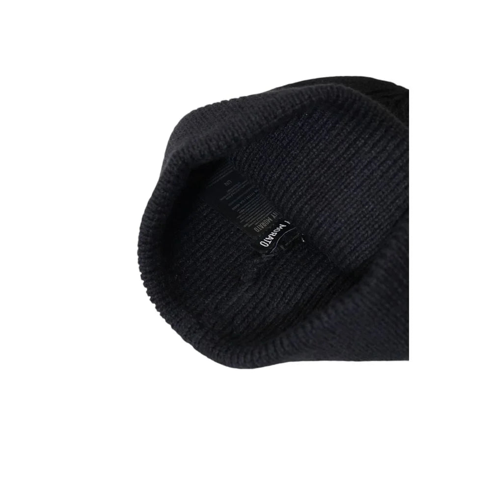 Antony Morato Black Wool Caps Baseball Hat - UNI - Beanies