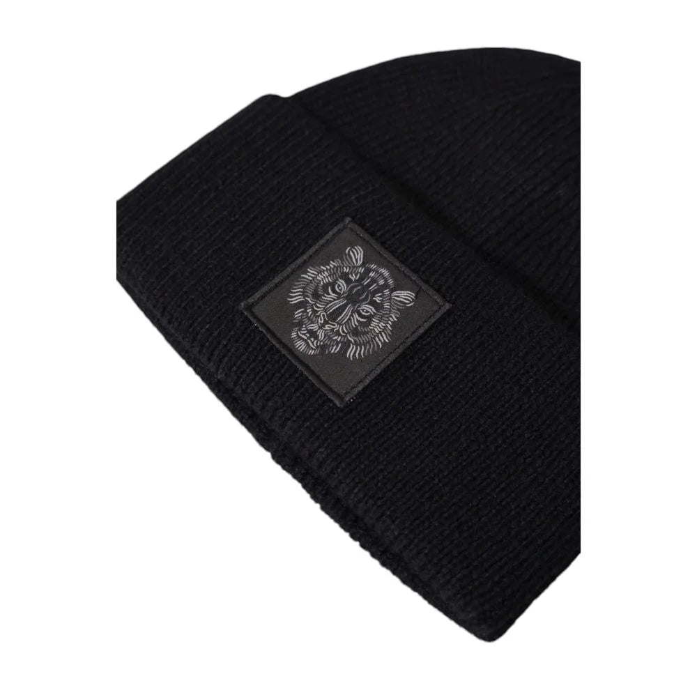 Antony Morato Black Wool Caps Baseball Hat - UNI - Beanies