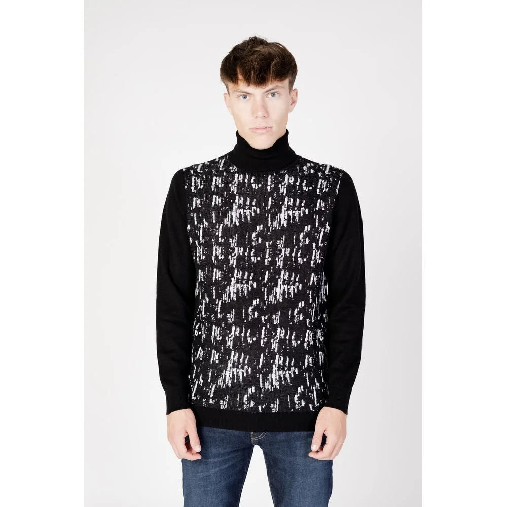 Antony Morato Black Wool Turtleneck - Sweaters