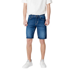 Antony Morato Blue Cotton Bermuda - Bermudas