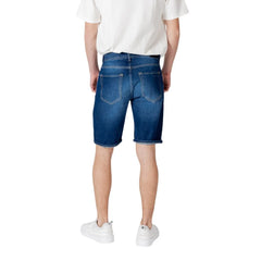 Antony Morato Blue Cotton Bermuda - Bermudas
