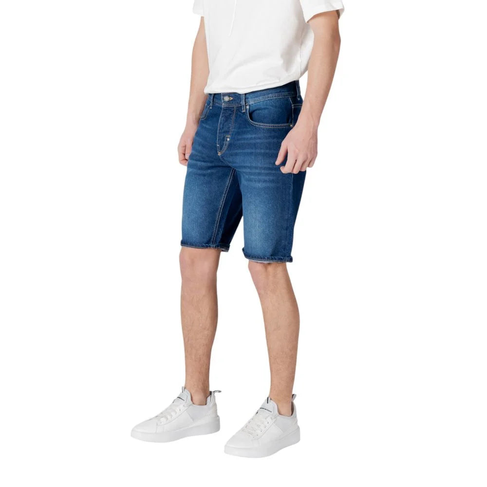 Antony Morato Blue Cotton Bermuda - Bermudas