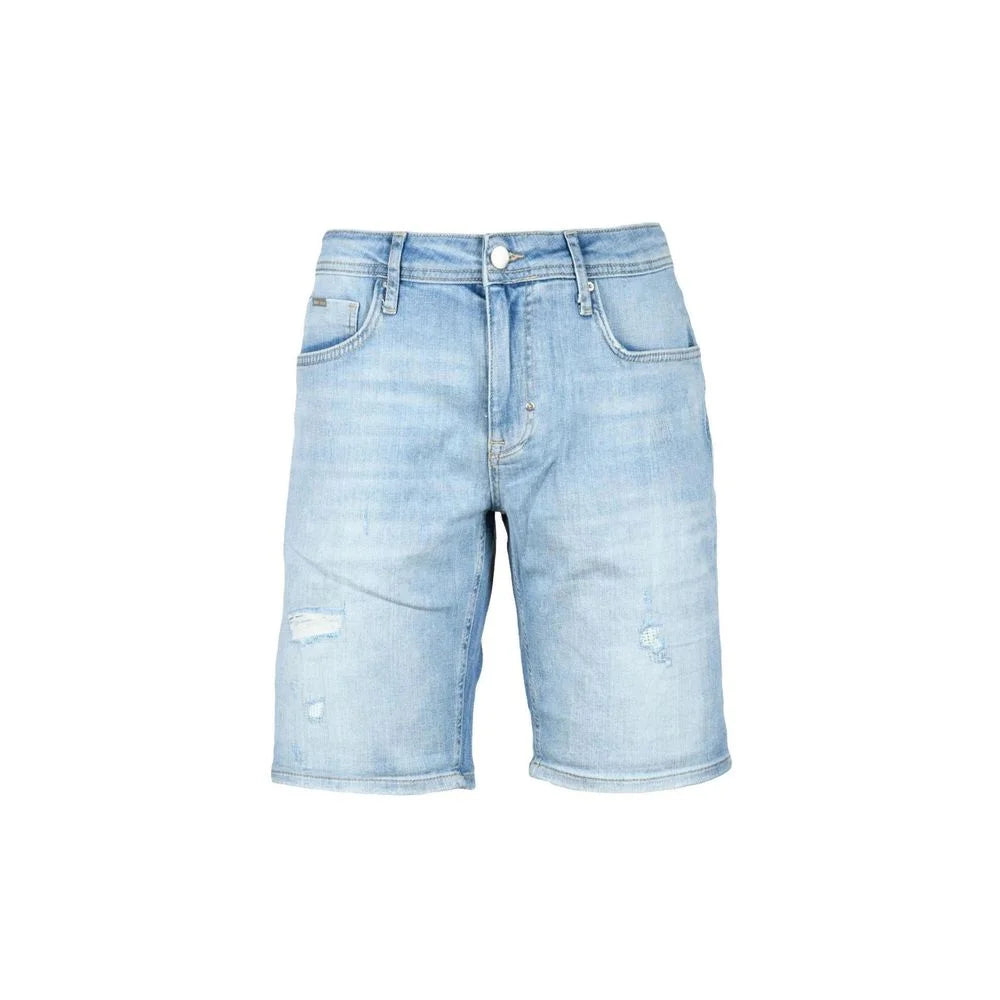 Antony Morato Blue Cotton Bermuda Shorts - W30