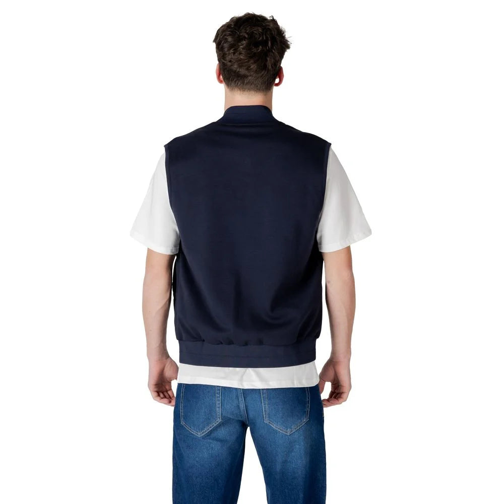 Antony Morato Blue Cotton Jackets & Coat - Bomber Jackets