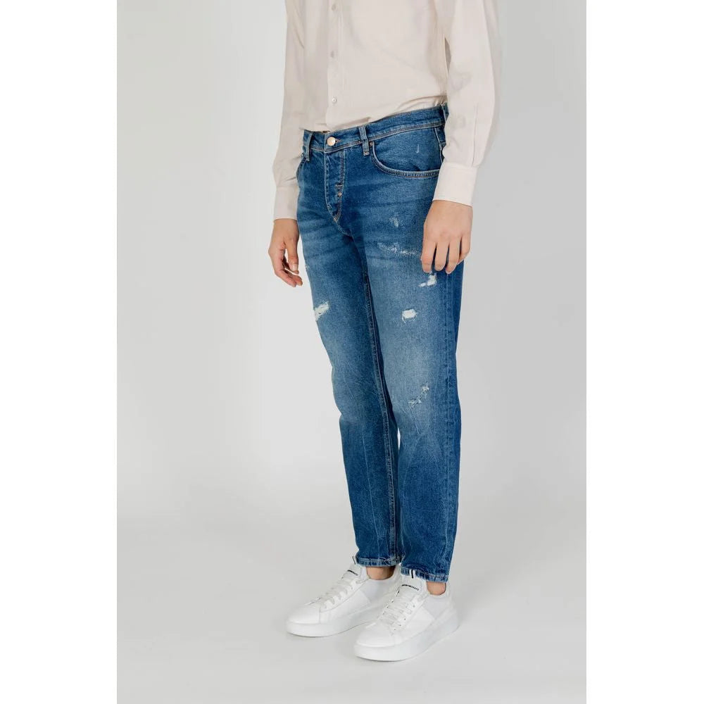 Antony Morato Blue Cotton Skinny Jean - W32