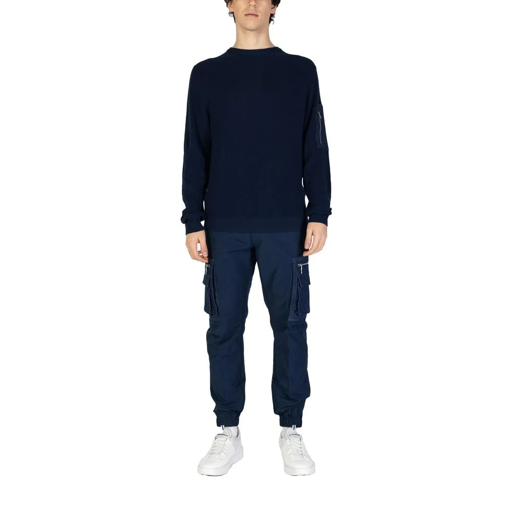Antony Morato Blue Cotton Sportswear - Sweaters
