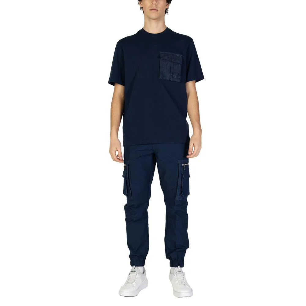 Antony Morato Blue Cotton T-Shirt - IT44 | S - T-Shirts