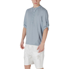 Antony Morato Blue Cotton T-Shirt - IT52 | XL - Polos