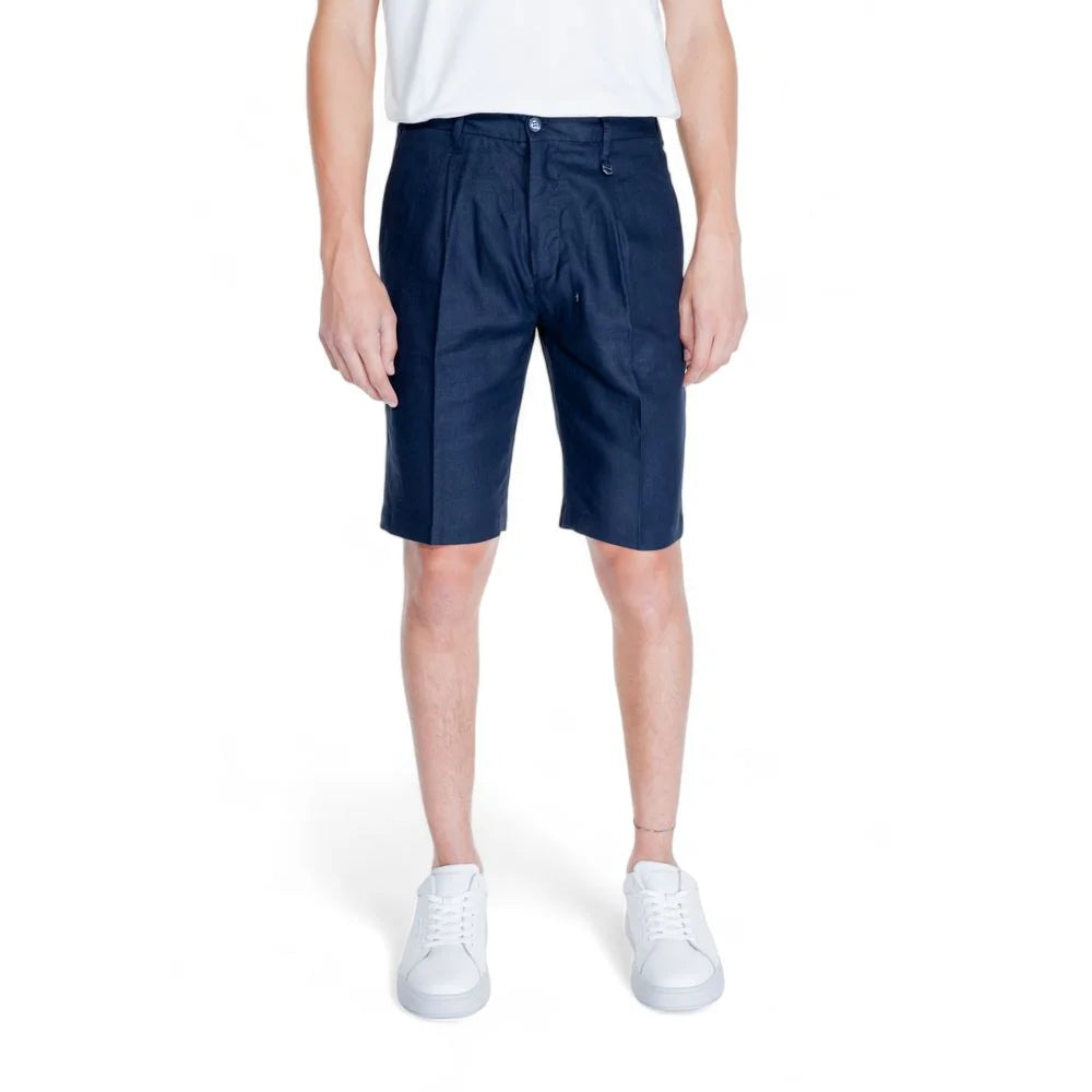 Antony Morato Blue Linen Bermuda - Bermudas