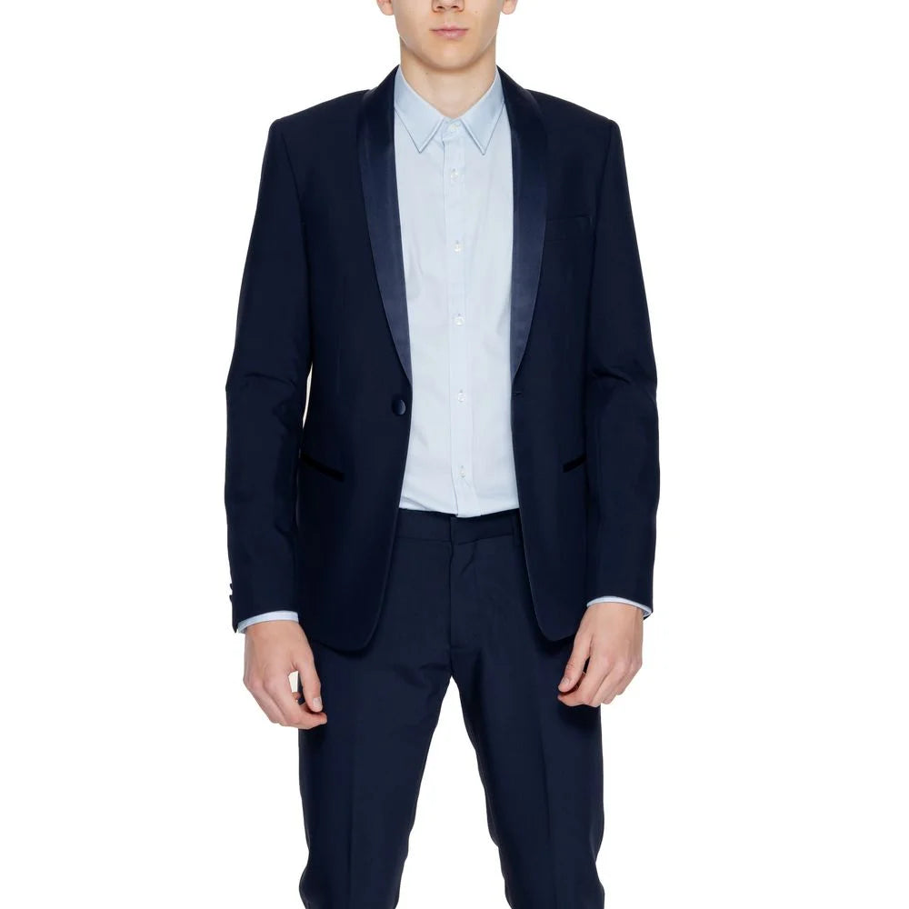 Antony Morato Blue Polyester Blazer - Sport Jackets