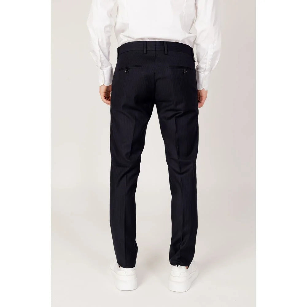Antony Morato Blue Polyester Pant - IT46 | S - Trousers