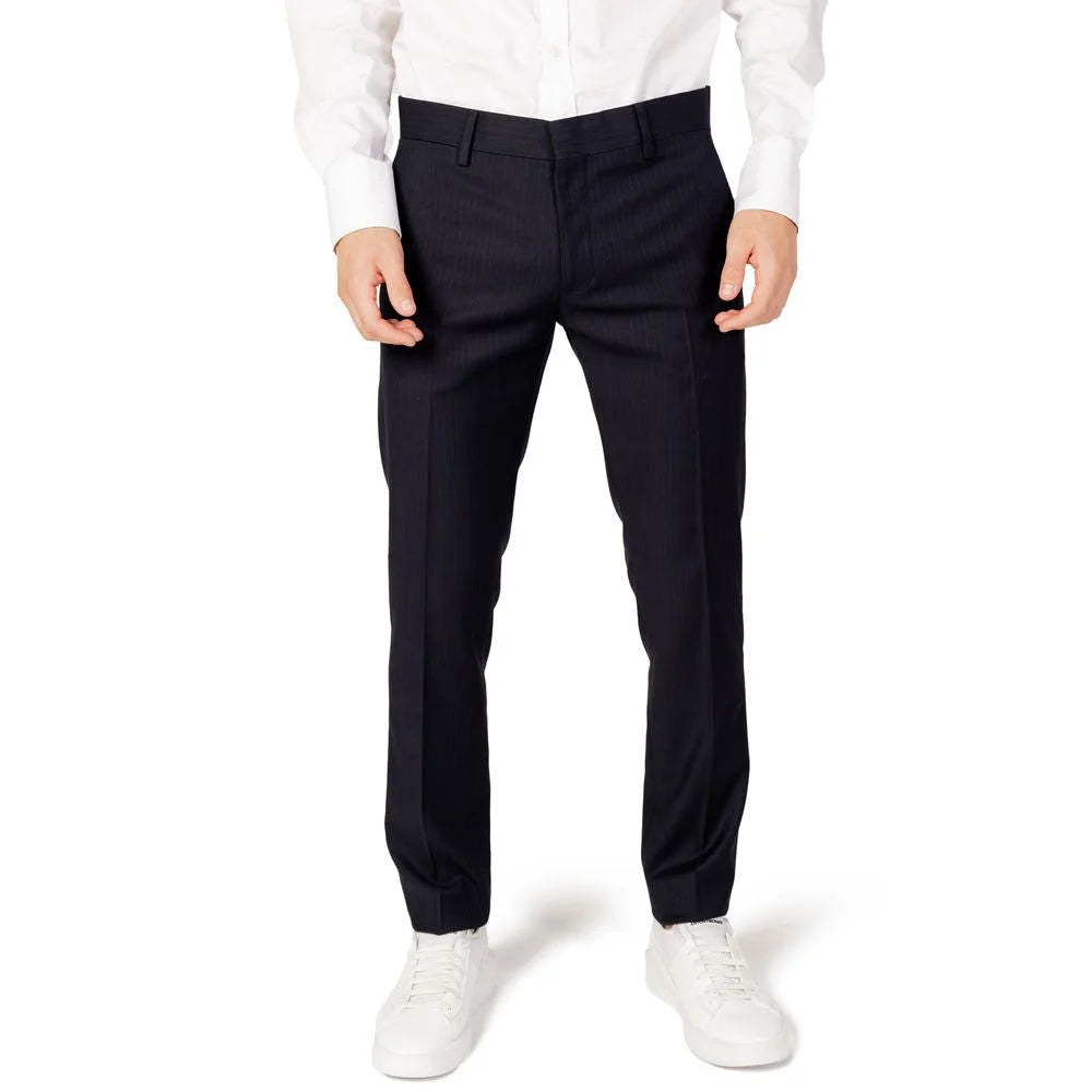Antony Morato Blue Polyester Pant - IT46 | S - Trousers