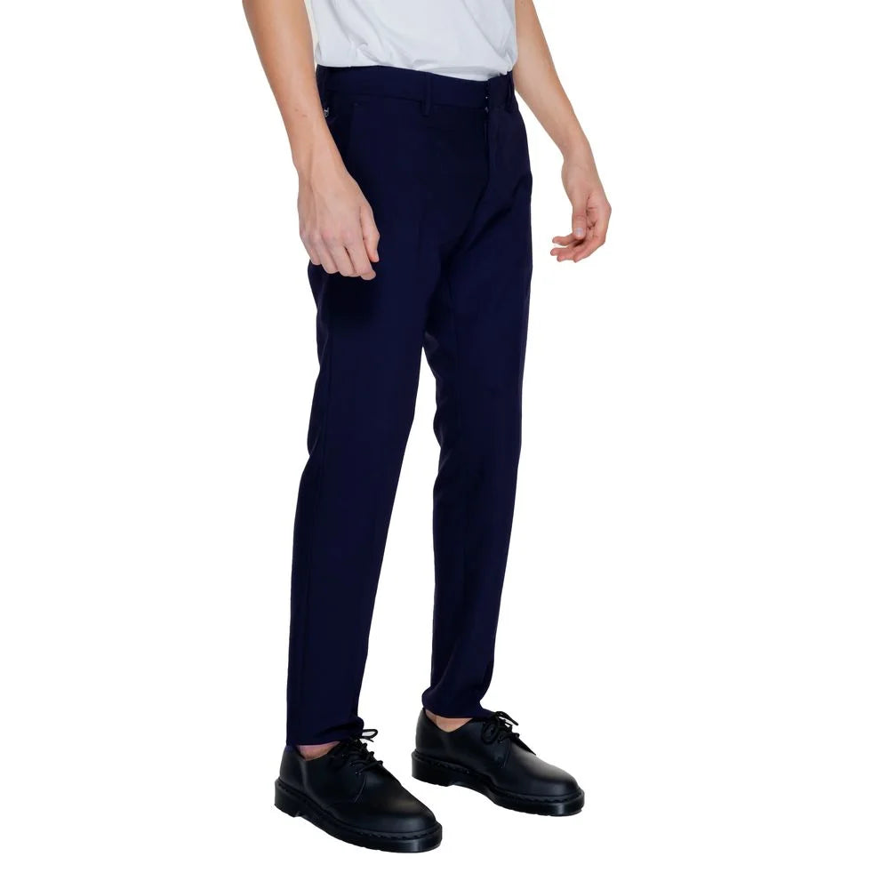 Antony Morato Blue Polyester Pant - Trousers