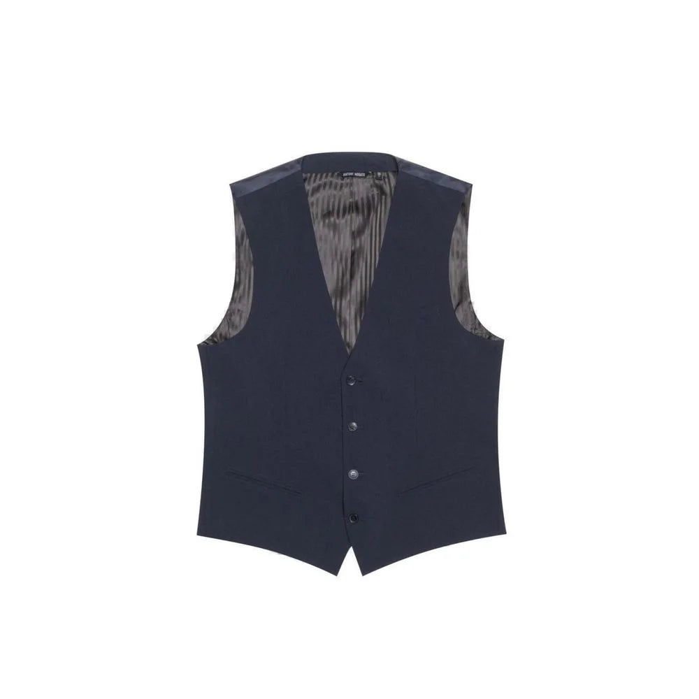 Antony Morato Blue Polyester Waistcoat - Vests