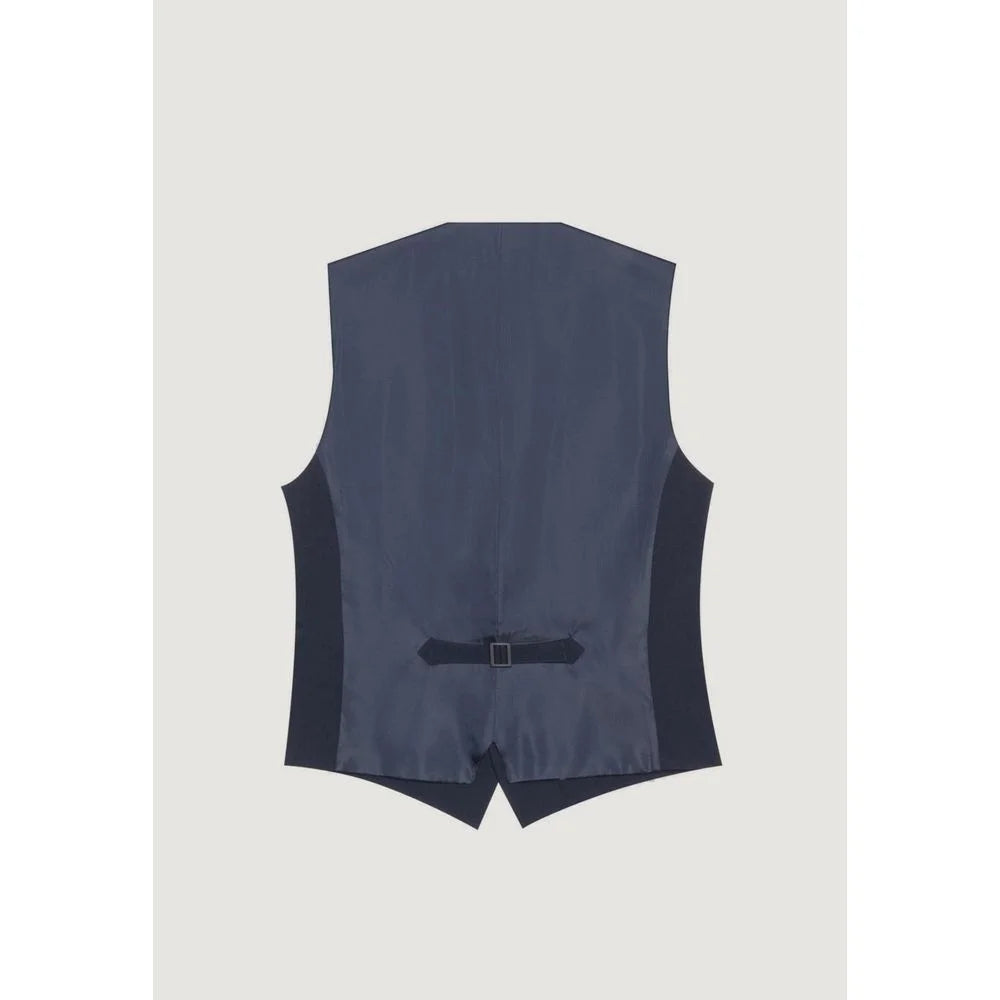 Antony Morato Blue Polyester Waistcoat - Vests