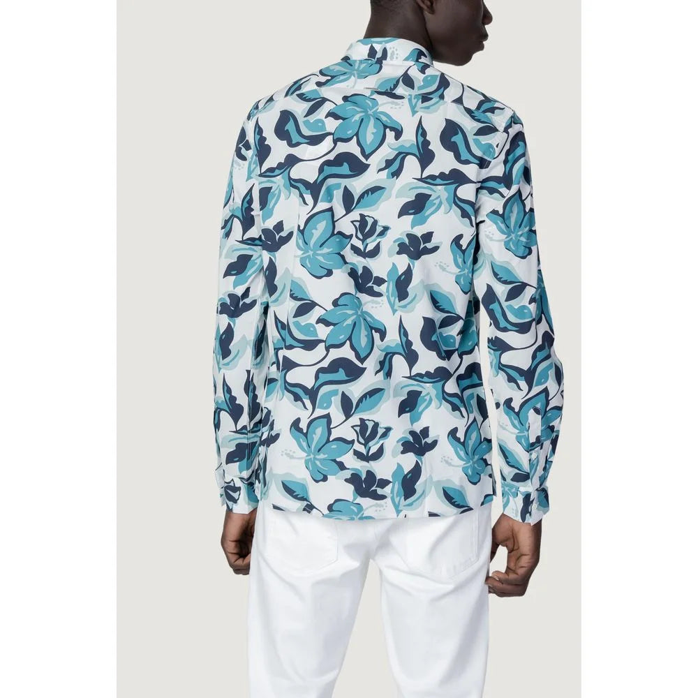 Antony Morato Blue Viscose Shirt - IT54 | XXL