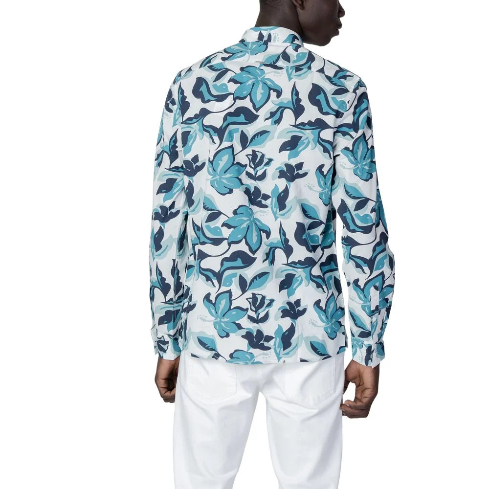 Antony Morato Blue Viscose Shirt - IT54 | XXL - Shirts