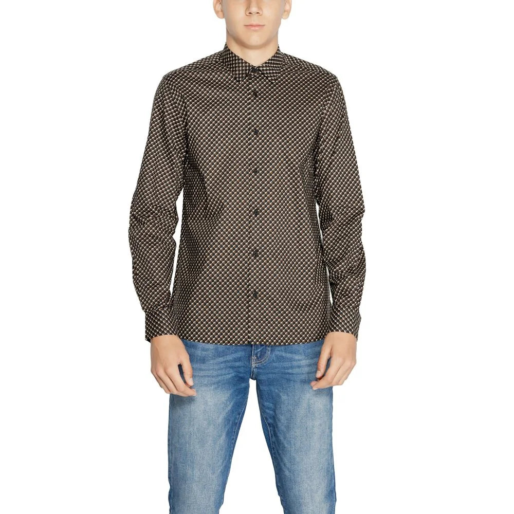 Antony Morato Brown Cotton Shirt - Shirts