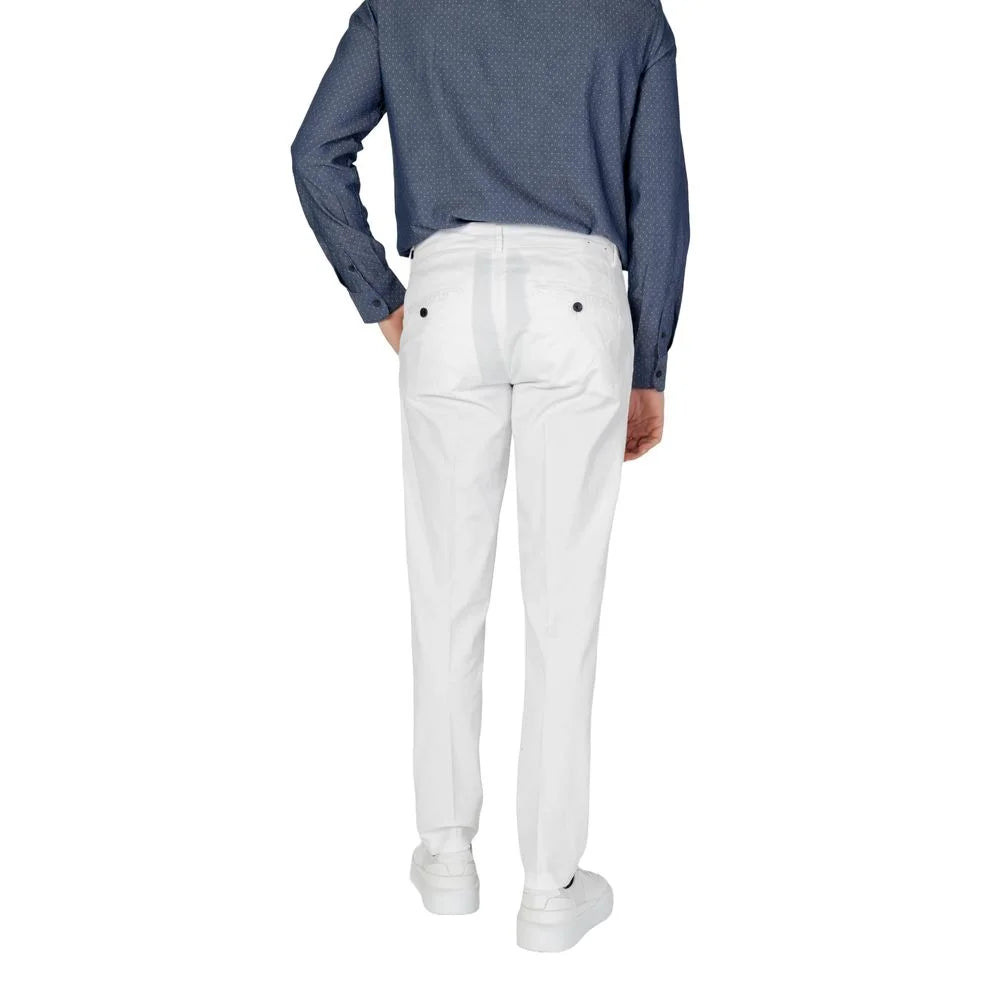 Antony Morato Cream Cotton Skinny Pant - Trousers